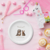 Custom 2 Pet Wedding  Papieren Bordje (Feest)