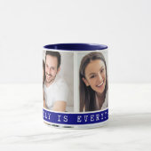 Custom 2 Photo Collage Family Afbeelding Quote Bla Mok (Midden)