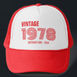 Custom 30th 40th 50th 60th Birthday Squad Trucker Pet<br><div class="desc">Custom 30e 40e 50e 60e Verjaardag Squad Trucker Hat</div>