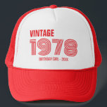 Custom 30th 40th 50th 60th Birthday Squad Trucker Pet<br><div class="desc">Custom 30e 40e 50e 60e Verjaardag Squad Trucker Hat</div>