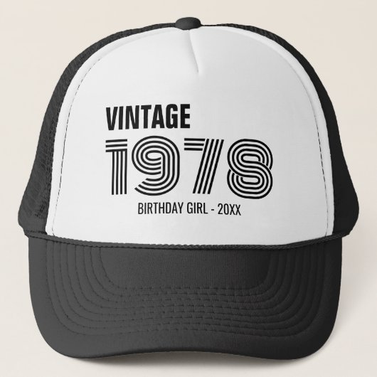  Custom 30th 40th 50th 60th Birthday Squad Trucker Pet (Voorkant)