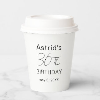 Custom 30th Birthday 30th Birthday Plastic Cup  Papieren Bekers