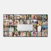 Custom 32 fotocollage zwart bureaumat (Keyboard & Muis)