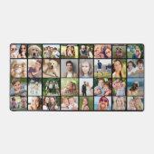 Custom 32 fotocollage zwart bureaumat (Voorkant)