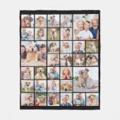 Custom 33 Photo Collage Family Friends Keepslag Fleece Deken (Voorkant)