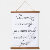Custom 36x26 Quote Art Decorative Wall Tapestry Hangend Wandkleed (Voorkant)