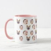 Custom 3 Baby Face Coffee Mug Mok (Links)