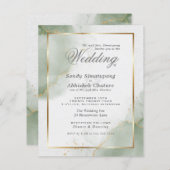 Custom 3 - Budget bruiloft goud gedempt salie (Voorkant / Achterkant)