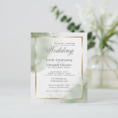 Custom 3 - Budget bruiloft goud gedempt salie (Staand voorkant)