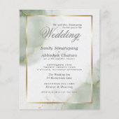 Custom 3 - Budget bruiloft goud gedempt salie (Voorkant)