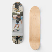 Custom 3-Photo Collage | Personalized Kids Action  Persoonlijk Skateboard (Voorkant)