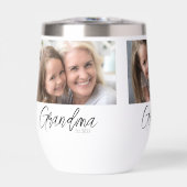 Custom 3 Photo Grandma Established Year (Voorkant)