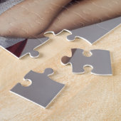 Custom 3 Photo Puzzle Lovers Valentine’s Day Gift Legpuzzel (Zijkant)