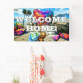 Custom 3 'x 5' Welkom Home Vinyl Banner - Persoon (Insitu)
