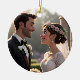 Custom 3D Cartoon Portrait from Photo Keramisch Ornament