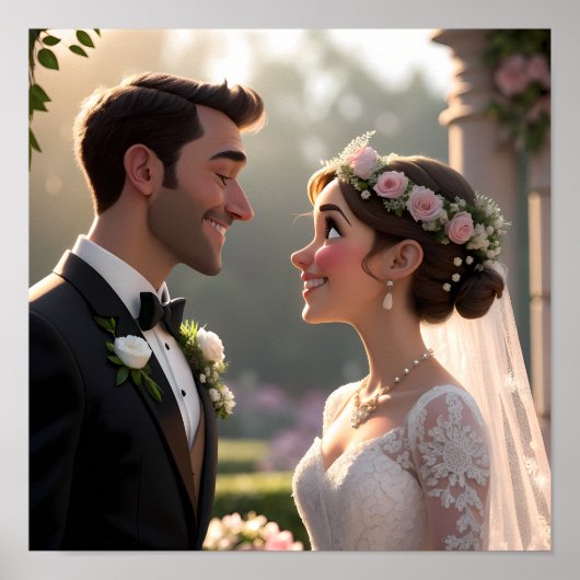 Custom 3D Cartoon Portrait from Photo Poster (Voorkant)