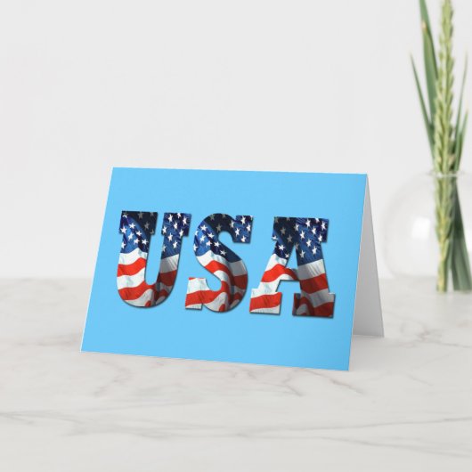 CUSTOM 3D USA Patriottische Briefkaarten & briefpa (Voorkant)