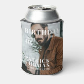 Custom 40th Birthday Party Magazine Hoesje Cheers Blikjeskoeler (Blikje Achterkant)