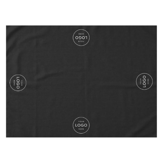 Custom 4 Circle Logo Company Business Restaurant Tafelkleed (Voorkant (Horizontaal))