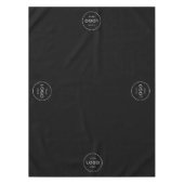 Custom 4 Circle Logo Company Business Restaurant Tafelkleed (Voorkant)