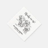 Custom 4 Dogs Drink Op Mij Servet (Hoek)