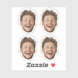Custom 4 Face Sticker – Funny Personalized Photo