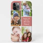 Custom 4 Foto Nana Life is het beste leven Zee roz Case-Mate iPhone Case (Achterkant)