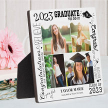 Custom 4 Fotocollage Afstuderen 2023 Wit