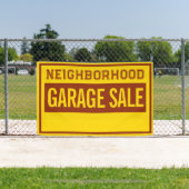 Custom 4 ft Garage Sale Banner (Insitu)