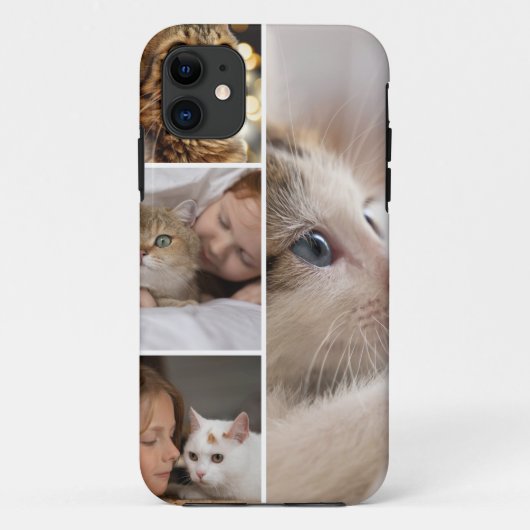 Custom 4 Photo Collage Case-Mate iPhone 11 Case (Achterkant)