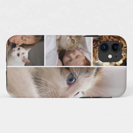 Custom 4 Photo Collage Case-Mate iPhone 11 Case (Achterkant (horizontaal))