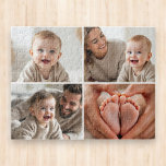 Custom 4 Photo Collage Cute Baby  Legpuzzel<br><div class="desc">Piece together the sweetest memories with this Custom 4-Photo Collage Cute Baby Jigsaw Puzzle. Featuring four of your favorite baby photos in an adorable layout, this puzzle turns precious moments into a fun, interactive keepsake. Add your baby’s name, birthdate, or a loving message for a personal touch that makes it...</div>
