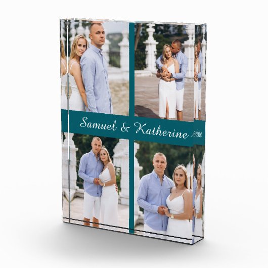 Custom 4 Photo Collage Script Names Photo Block Fotoblokken (Rechts)