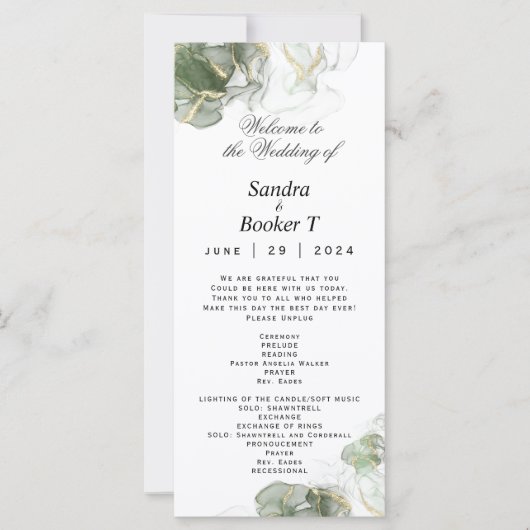 Custom 4Abstract Goud Gedempt Sage Groen (Voorkant)