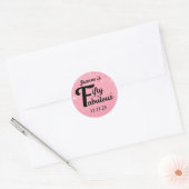 Custom 50 en Fabulous Happy Fiftieth Verjaardag Ronde Sticker (Envelop)