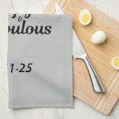 Custom 50 en Fabulous Happy Fiftieth Verjaardag Theedoek (Quarter Fold)