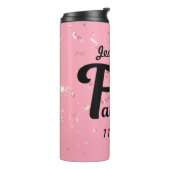 Custom 50 en Fabulous Happy Fiftieth Verjaardag Thermosbeker (Gedraaid links)