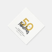 Custom 50 en Fabulous Verjaardag Party Paper Servet (Hoek)