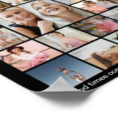 Custom 50 Picture Photo Collage Memory Display Poster (Hoek)