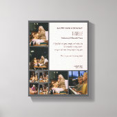 Custom 50th Birthday Photo Collage Canvas Print (Voorkant)