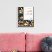 Custom 50th Birthday Photo Collage Canvas Print (Insitu (Woonkamer))