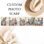 Custom 5 Fotocollage Gepersonaliseerde foto's Sjaal<br><div class="desc">Gemakkelijk fotosjabloon om uw sjaal aan te passen met uw foto's.</div>