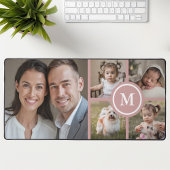 Custom 5 Photo Collage Dusty Pink Family Bureaumat