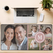 Custom 5 Photo Collage Dusty Pink Family Bureaumat