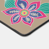 Custom 5 Photo Collage Kleurrijke Boheemse Bloem Bureaumat (Hoek)