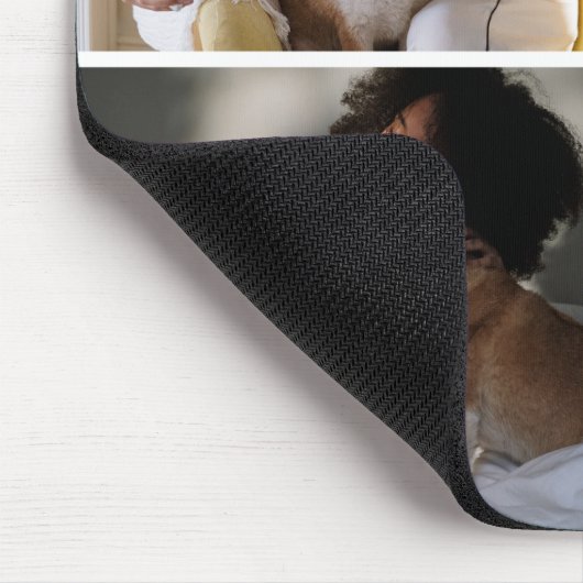 Custom 5 Photo Collage Mousepad Muismat (Hoek)
