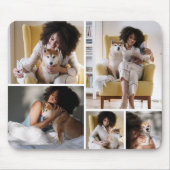Custom 5 Photo Collage Mousepad Muismat (Voorkant)