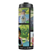Custom 5 Photo Keepslag Collage Thermosbeker (Voorkant)