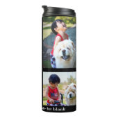 Custom 5 Photo Keepslag Collage Thermosbeker (Geroteerd rechts)