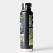 Custom 5 Photo Keepslag Collage Waterfles (Rechts)